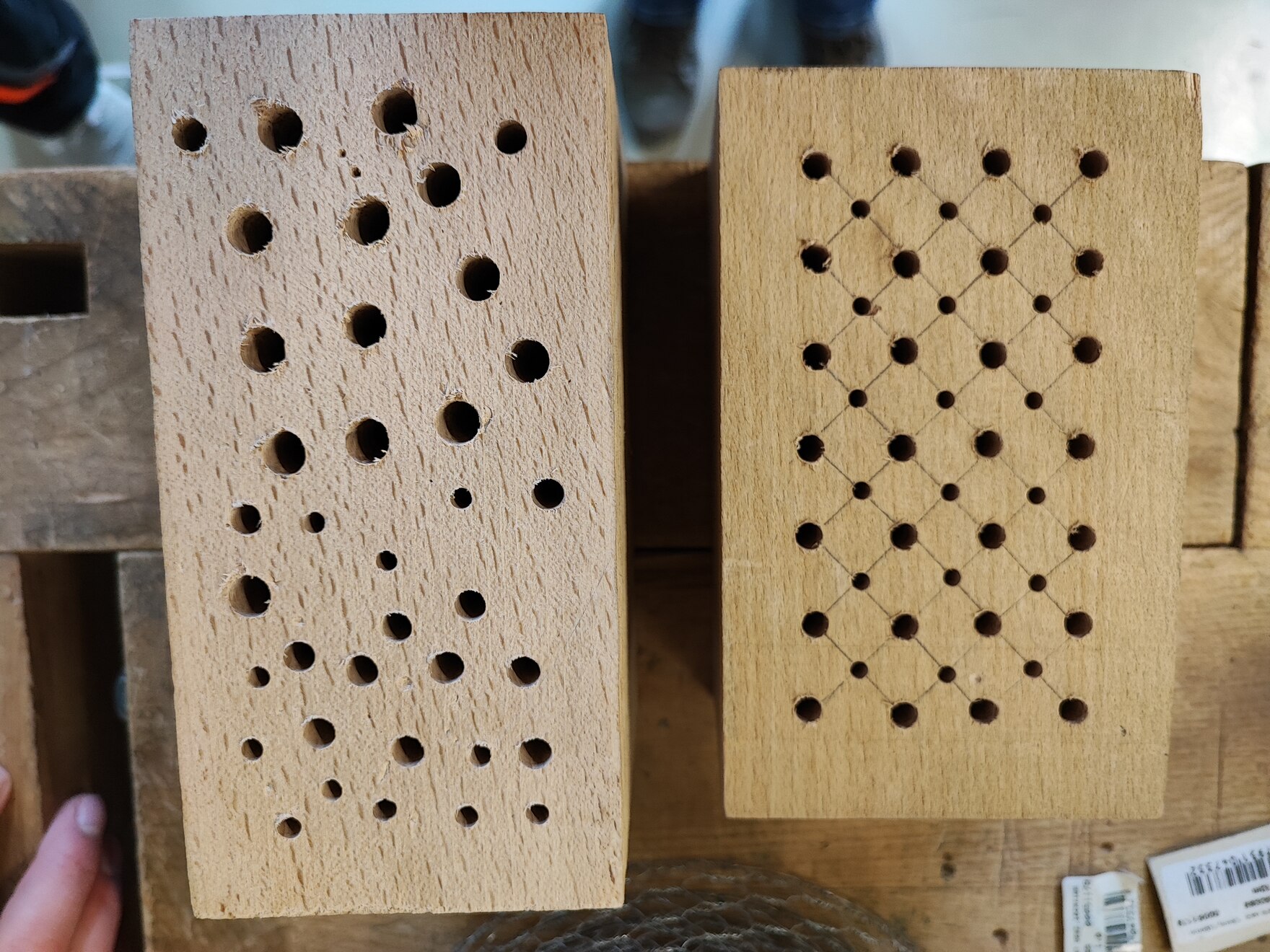 Nisthilfen aus Buchenholz